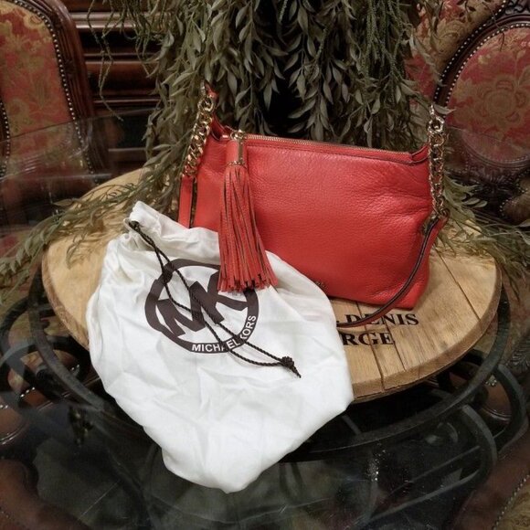 Michael Kors Weston Leather Crossbody Purse - Picture 8 of 8